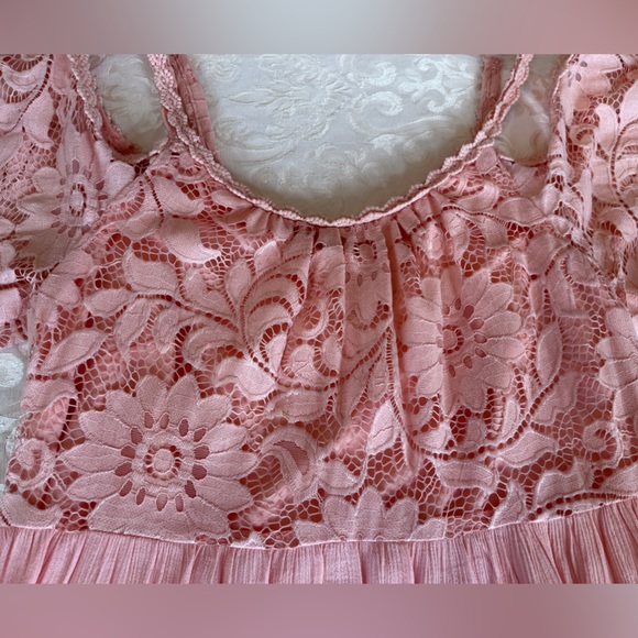 Signature pink lace dress petite M - Picture 8 of 9